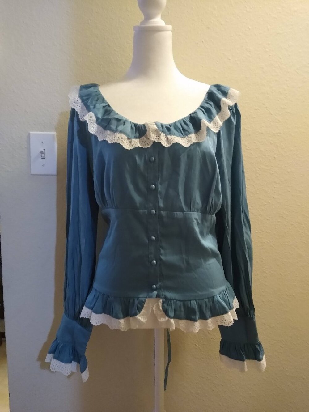 Scarlet Darkness Peplum Top